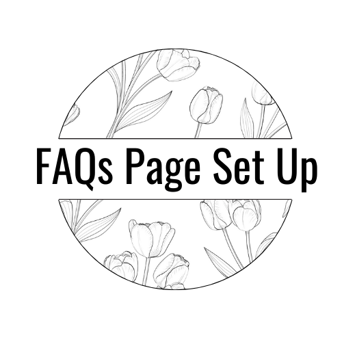 FAQs Page Set Up